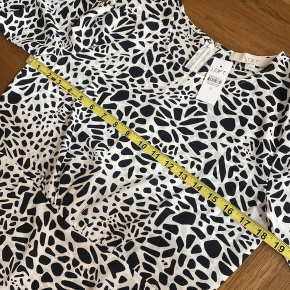 LOFT ANIMAL PRINT PEPLUM BLOUSE - Picture 13 of 14